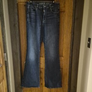 American Eagle Outfitters Dark Blue Flare Jeans